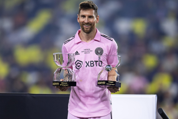 Lionel Messi tras ganar el título de la Leagues Cup 2023
