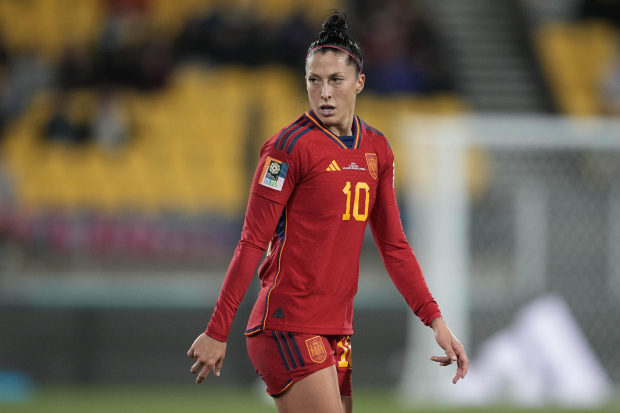 Jennifer Hermoso durante un partido de España en el Mundial Femenil celebrado en Australia y Nueva Zelanda.