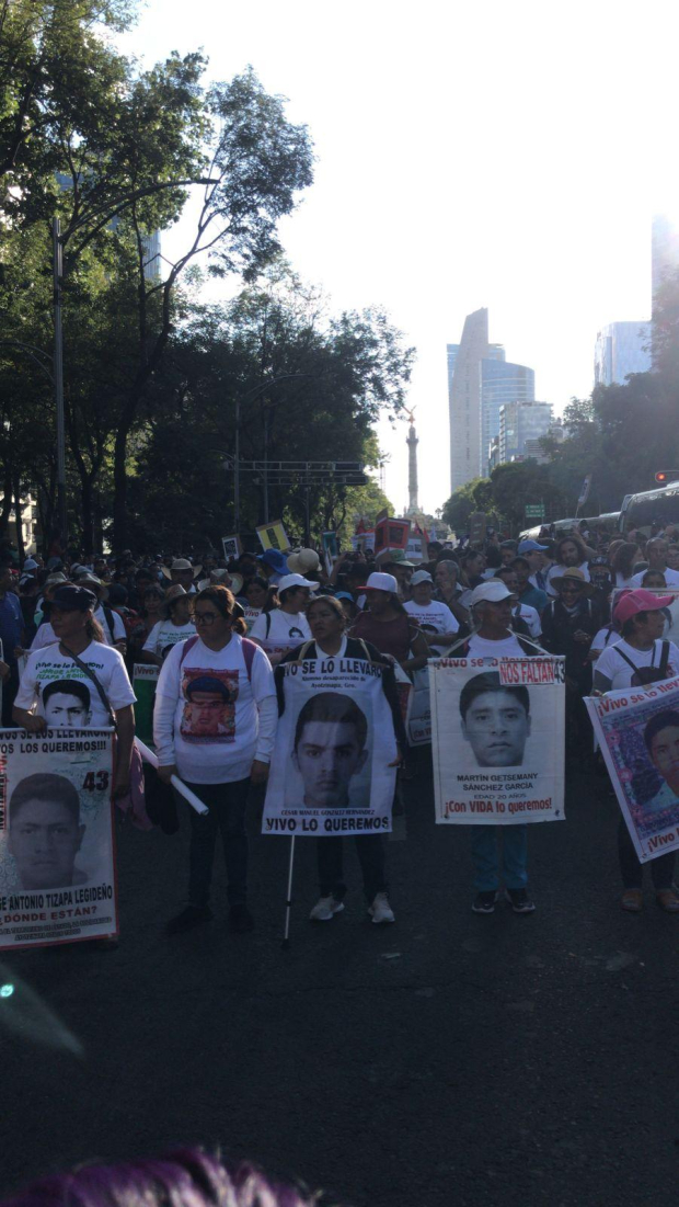 Arranca la marcha a 9 años de la desaparición de los 43 normalistas de Ayotzinapa