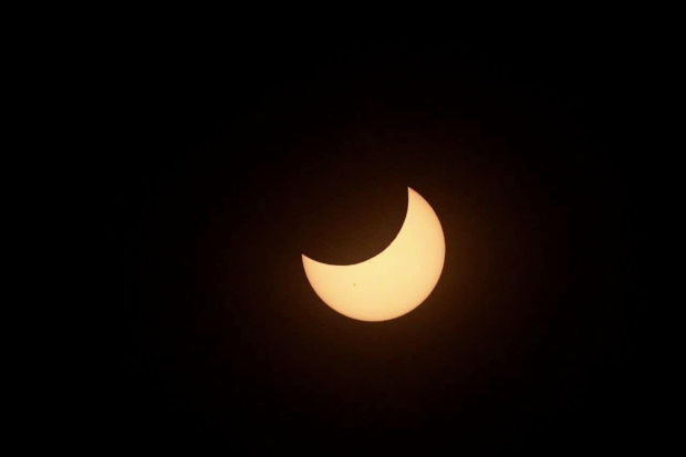 Así se ve el eclipse solar anular 2023 visto desde México.