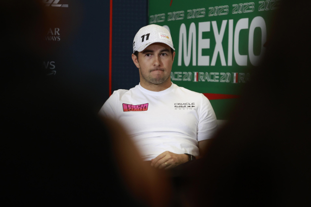 Checo Pérez, en conferencia de prensa en el Autódromo Hermanos Rodríguez, previo al Gran Premio de México de F1.
