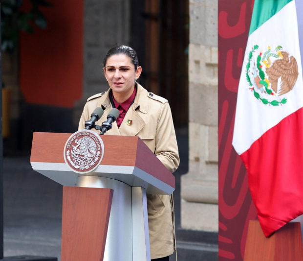 Ana Gabriela Guevara en la entrega del Premio Nacional de Deportes 2023