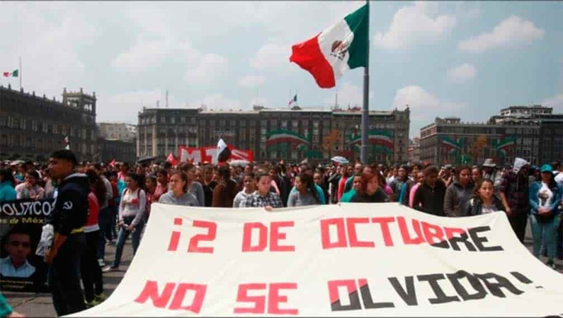 Los contingentes del 2 de octubre llegarán al Zócalo.