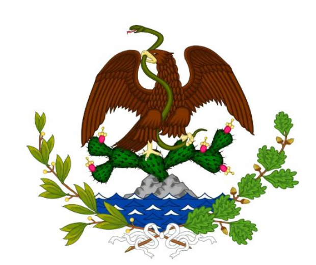 Águila de la bandera del periodo 1835-1846