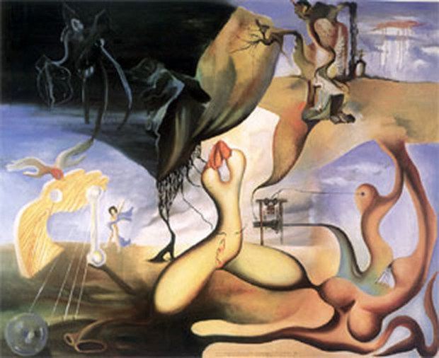 Cadáver exquisito realizado por cinco artistas surrealistas portugueses
