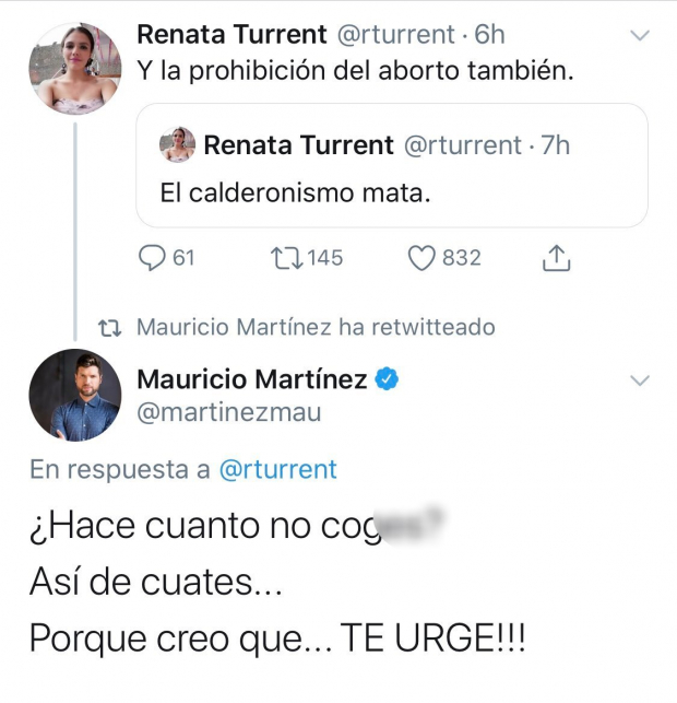 Respuesta de Mauricio Martínez