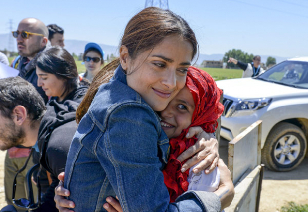 La actriz veracruzana convivió con refugiados en Líbano.