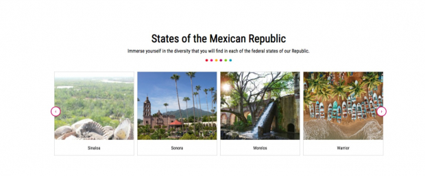 Manejo desaseado de la página web que promociona destinos turísticos en México