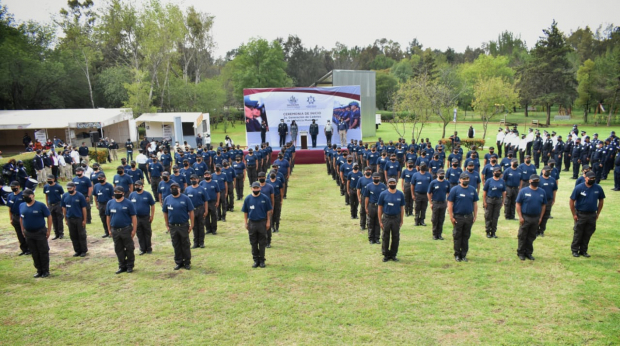 Patricia Duránencabezó ceremonia de ingreso de 125 cadetes, 48 mujeres y 77 hombres a la Academia de Policía de Naucalpan