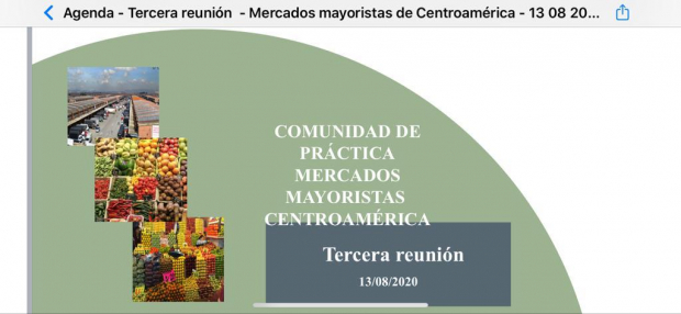 Comunidad de práctica de Mercados Mayoristas Centroamérica