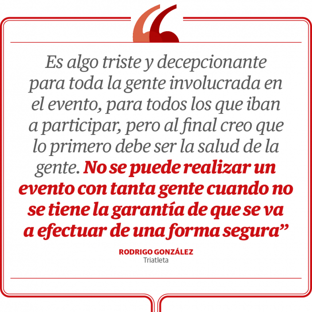 Opinión del triatleta Rodrigo González.