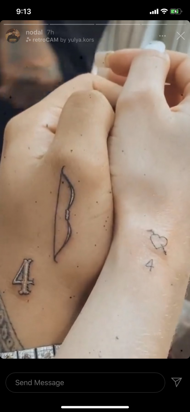 Los tatuajes de la pareja