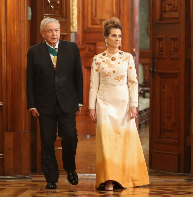 Andrés Manuel López Obrador, Presidente de México, y su esposa Beatriz Gutiérrez