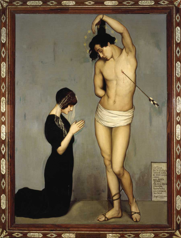 Ángel Zárraga, Exvoto. Martirio de San Sebastián, óleo sobre tela, 1911.