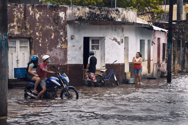 TIZIMÍN, YUCATÁN. El municipio ya había registrado inundaciones por la tormenta Gamma.