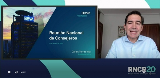 El presidente del Grupo BBVA, Carlos Torres Vila