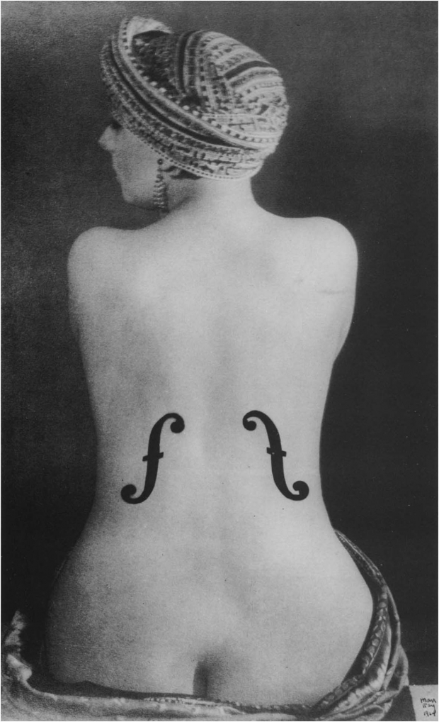 Kiki de Montparnasse, modelo de Man Ray, El violín de Ingres, 1924.