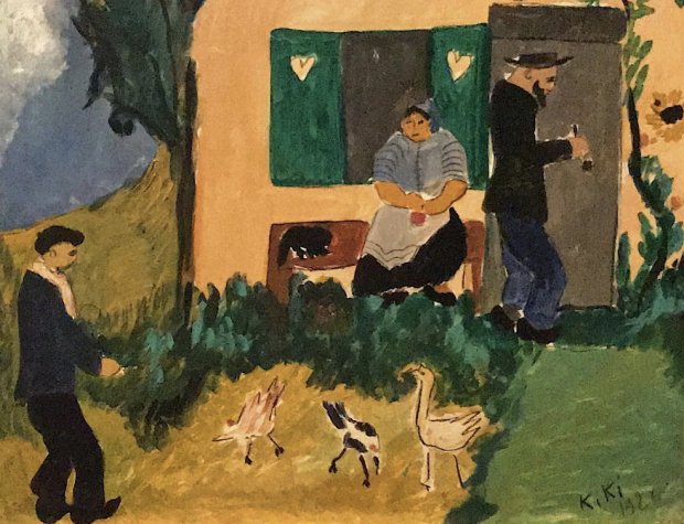 Kiki de Montparnasse, La granja (detalle), óleo sobre tela, 1926.