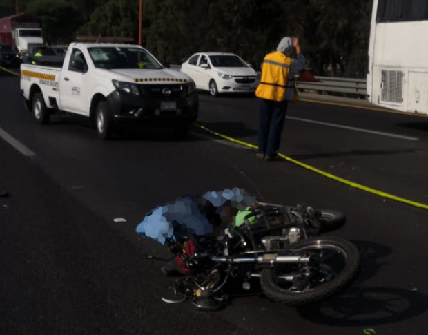 El incidente ocurrió a la altura del kilómetro 12 de la autopista México-Pachuca