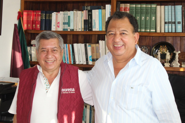 Walton tomó acuerdos con precandidato Marcial Rodríguez Saldaña.