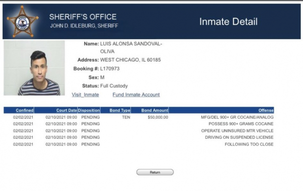 "El Negro" Sandoval fue detenido en Chicago por posesión de drogas.