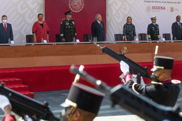 Andrés Manuel López Obrador, presidente de México encabezó el 108 Aniversario de la Marcha de la Lealtad.