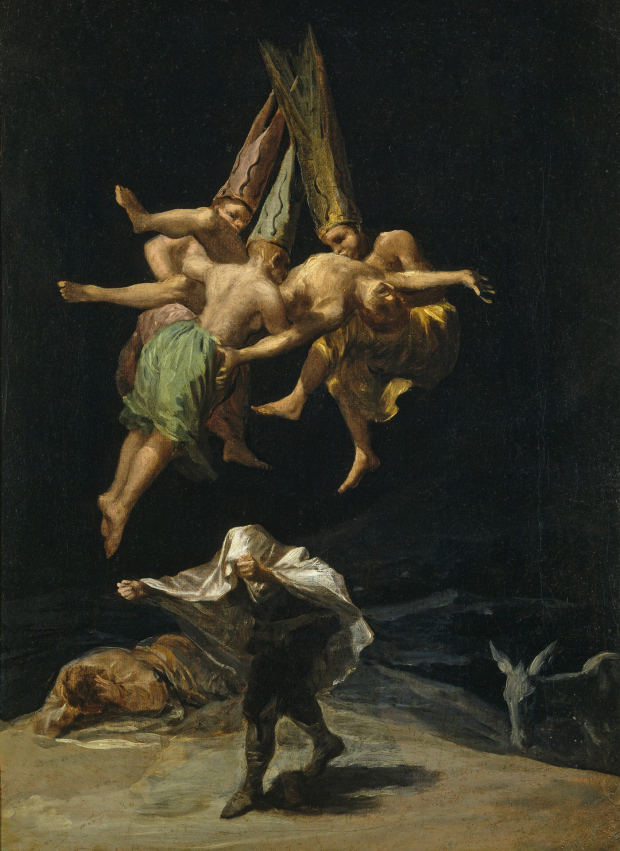 "Vuelo de Brujas", de Goya