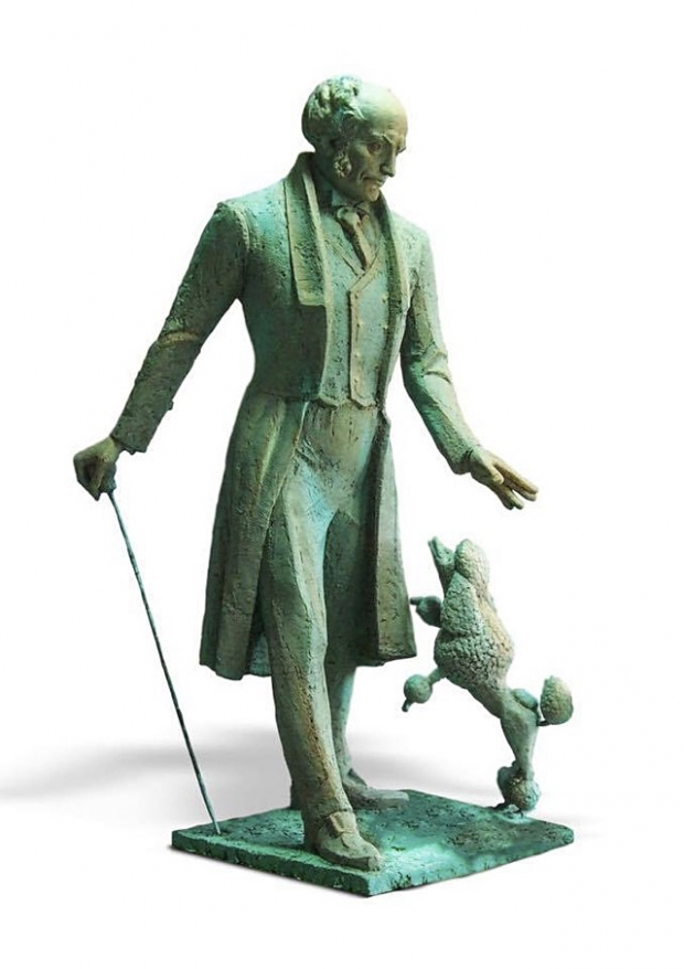 Gennady Jerszow, escultura de Schopenhauer, 2014.