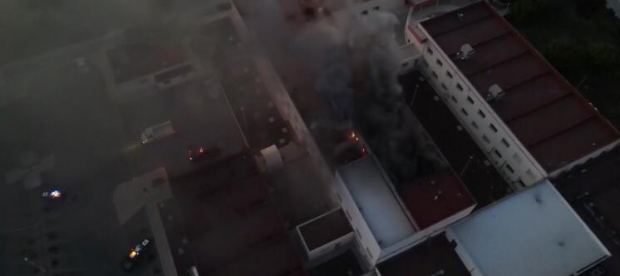 Incendio en Hospital de Ixmiquilpan obliga al desalojo de pacientes COVID