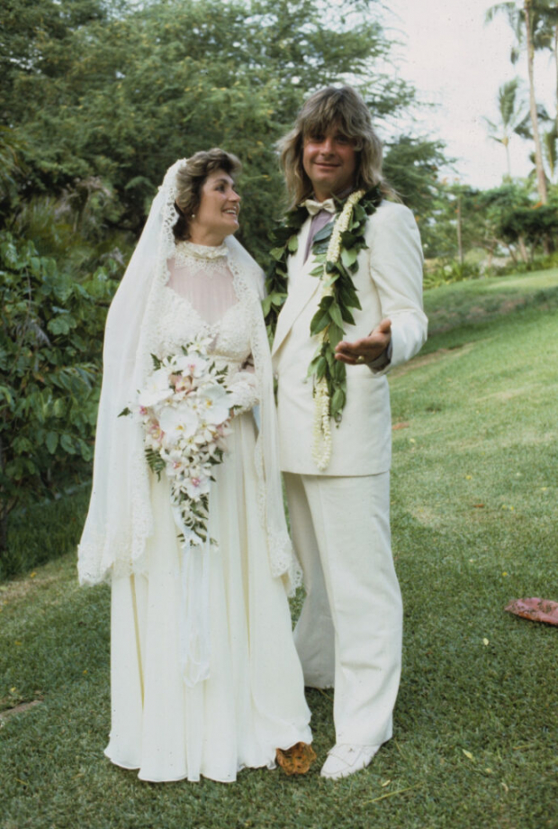 Ozzy y Sharon el día de su boda