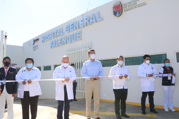 Inauguración de la reconversión del Hospital General de Palenque y del tomógrafo para este centro