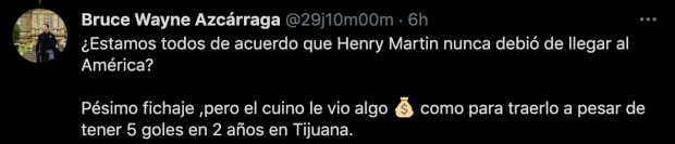 Críticas hacía Henry Martín