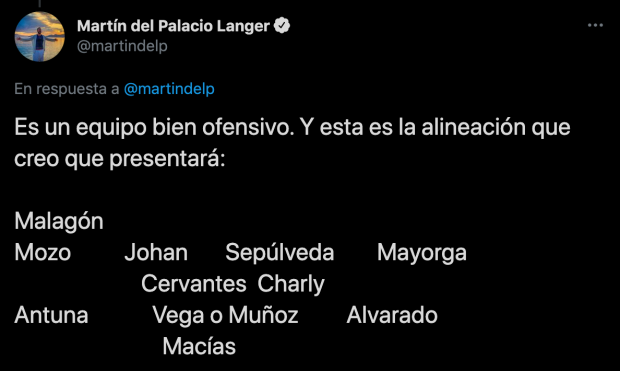 La alineación que Martín del Palacio cree que Jaime Lozano pondrá en el Preolímpico.