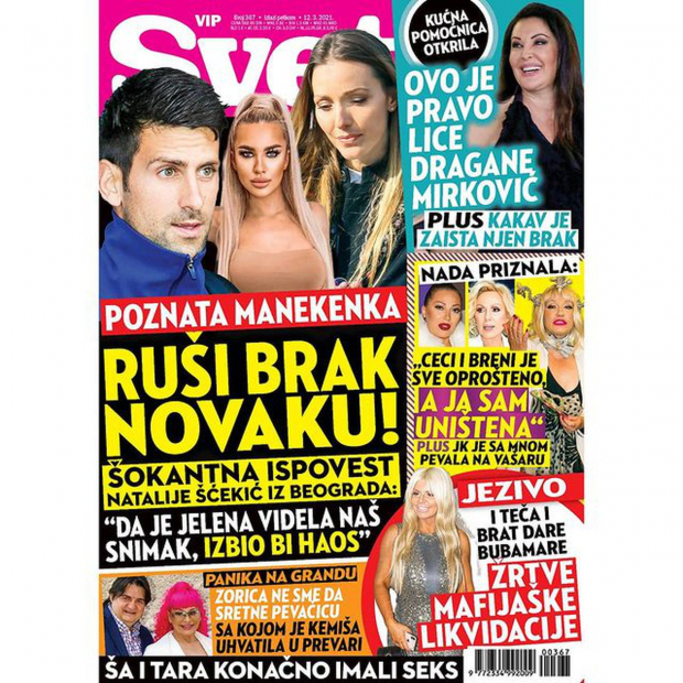 La portada de una revista en Serbia.
