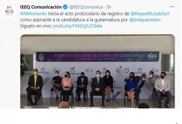 Raquel Ruíz de Santiago disputará la gubernatura de Querétaro contra Mauricio Kuri, del PAN, y Celia Maya, de Morena.