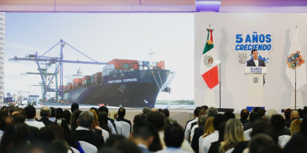 El gobernador de Tamaulipas destacó la inversión de 780 millones en el puerto de Matamoros.