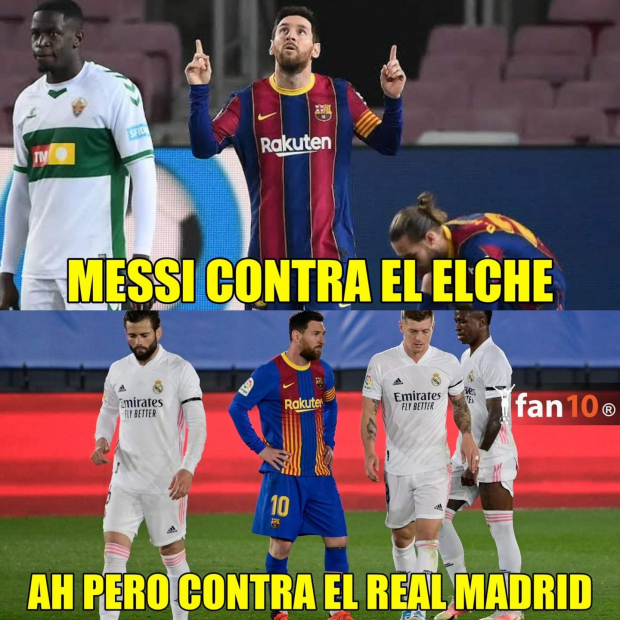 Lionel Messi fue víctima de los memes