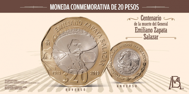 La nueva moneda de 20 pesos cuenta con un diseño dodecagonal y un diámetro de 30 mm.