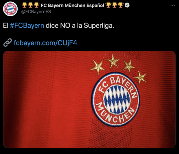 Publicación del Bayern Múnich