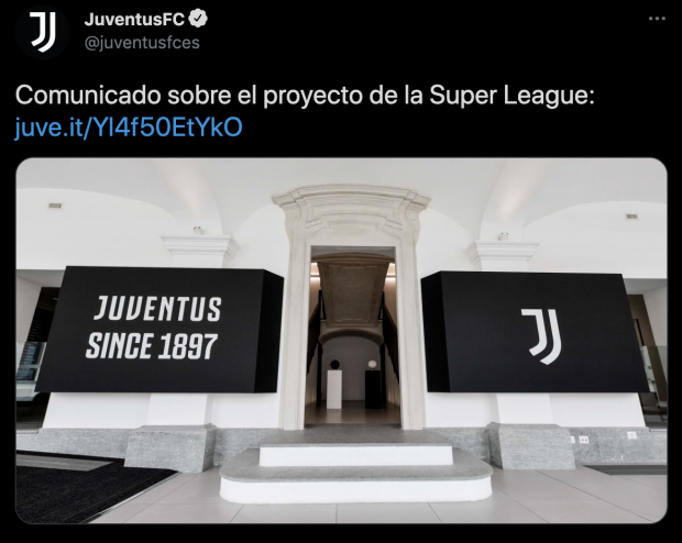 Publicación de la Juventus