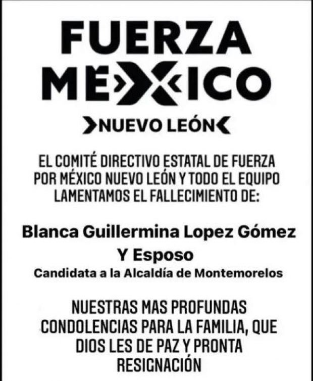 Blanca López falleció en un accidente automovilístico en la avenida Capitán Alonso de León.