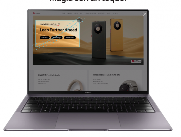Huawei MateBook X Pro 2021 permite que captures pantalla con sus sensores táctiles