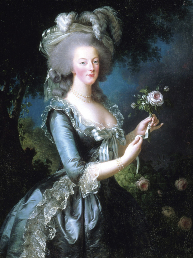 Élisabeth Vigée-Lebrun, María Antonieta con rosa, óleo sobre tela, 1783.