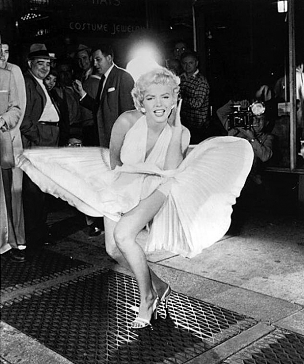Sam Shaw, Marilyn Monroe en La comezón del séptimo año (Billy Wilder, 1955).