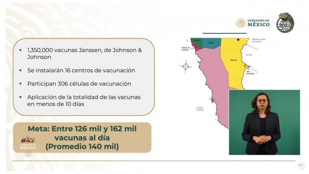 Plan de vacunación contra COVID-19 para Baja California.