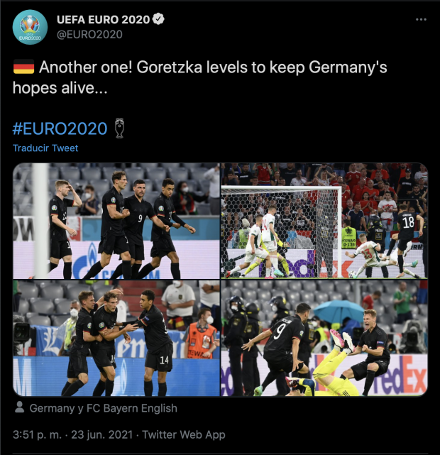 Alemania logró evitar la humillación y quedar eliminado de la Eurocopa.