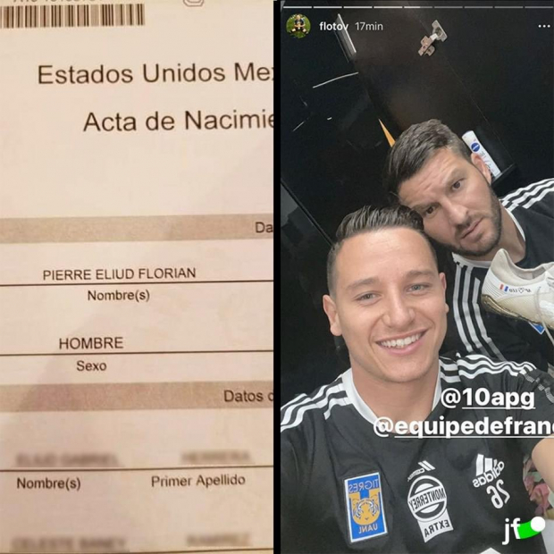 Aficionado de Tigres le pone el nombre de los jugadores franceses a su hijo.