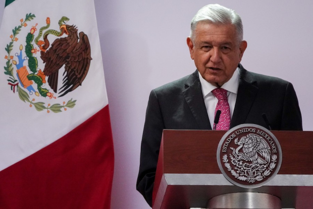 El Presidente Andrés Manuel López Obrador, durante su tercer Informe de Gobierno.