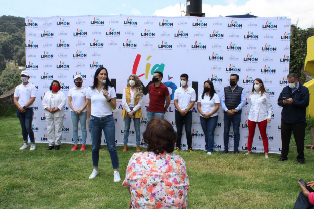 Lía Limón, alcaldesa electa de Álvaro Obregón, estuvo acompañada de los presidentes del PRD y PRI en la Ciudad de México, Nora Arias e Israel Betanzos, respectivamente.