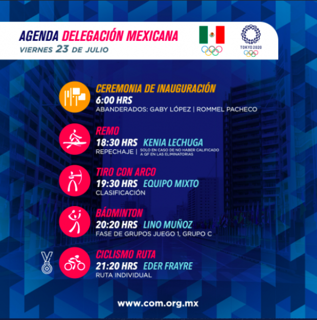 Actividades de la delegación mexicana en Tokio 2021
